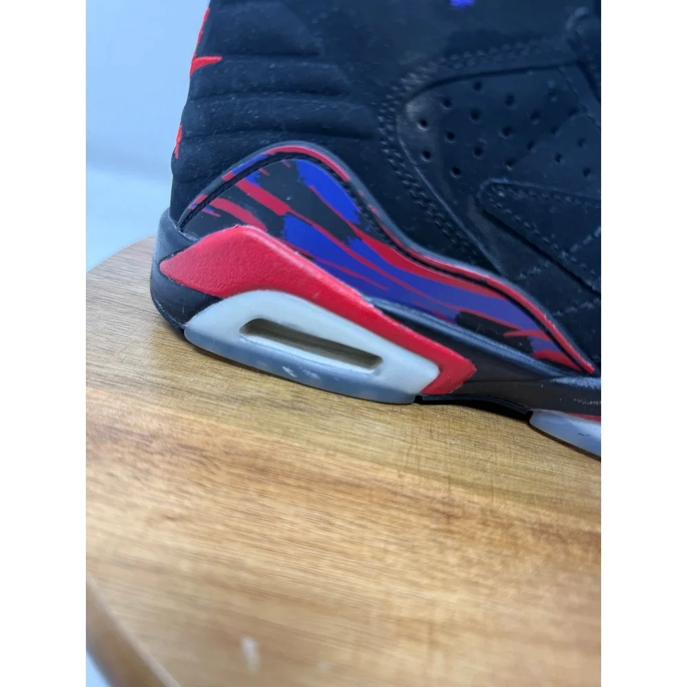 Nike‎ Jordan MVP Raptors GS Black Red Purple Basketball Shoes Kids 5.5Y